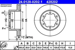 ATE 24.0128-0202.1 Brake Disc kaina