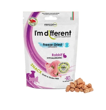 Liofilizuoti triušienos skanėstai šunims ir katėms "I'm Different"