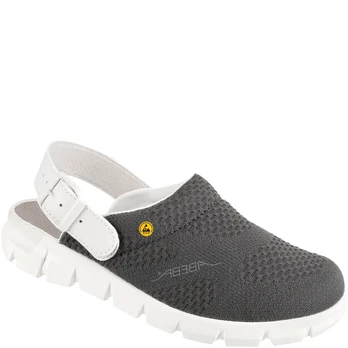 Tekstilinės ABEBA 37328 klumpės ESD, SRC, OB A, E, FO, pilkos