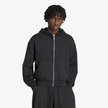 adidas Premium Essentials Cropped Full Zip Black - Dydis L (KS4102 Džemperiai)