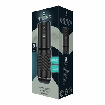 TITANZ Auto Suck Machine Black - Automatic Hands-Free Intimate Device