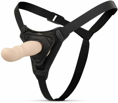 TOYJOY Strap-On System Adjustable Silicone Harness Juodas 18 cm