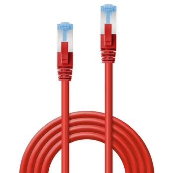Lindy Patchcord Cat6A, S/FTP, LSOH, 2 m, Raudona (47164)