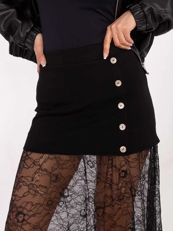 Italy Moda Spódnica-MI-SD-3292.09P-juoda