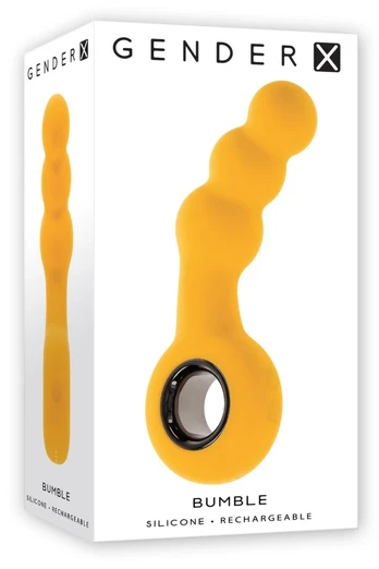 GENDER X BUMBLE Vibrating Plug Silicone 12 Modes Waterproof Black