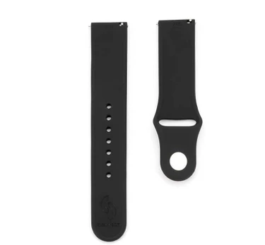 Connect 22mm Silicone Loop Watch Strap (S/M 110mm) Juodas