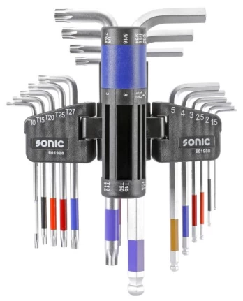 SONIC šešiakampių L-formos raktų komplektas 19vnt. 601908