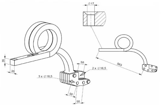 Spyruoklė Flexi-Pack kair. TCS-SR35-521