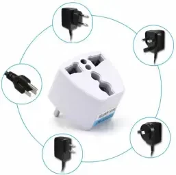Fusion įkroviklio adapteris JK | JAV | AU | CH -> EU (220V) baltas