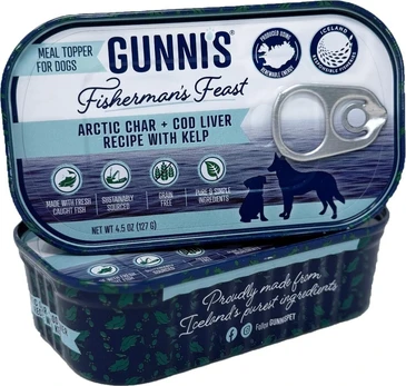 Gunnis - Toppers Arctic Char & Cod Liver with Seaweed - 127 g