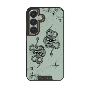 Gemini - Samsung Galaxy S25 Plus Case, Elite Dark (Magnetic) / Gold / Turquoise