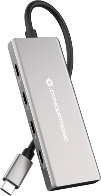 Adapteris AV Conceptronic CONCEPTRONIC dokas USB-C->4xUSB-C,3xUSB-A,100WPD o.N.0.25m gr