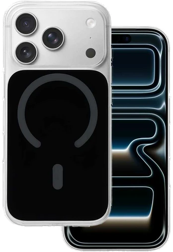 Tel Protect Glossy Magsafe dėklas skirtas Apple iPhone 16 Pro Max juodos spalvos