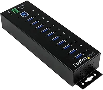StarTech 10 PORT INDUSTRIAL USB 3.0 HUB/.