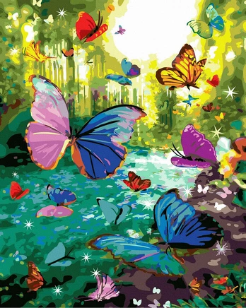 Tapybos rinkinys "Bright butterflies"