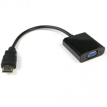 Techly Techniškai HDMI - VGA+3.5mm M/F Juoda