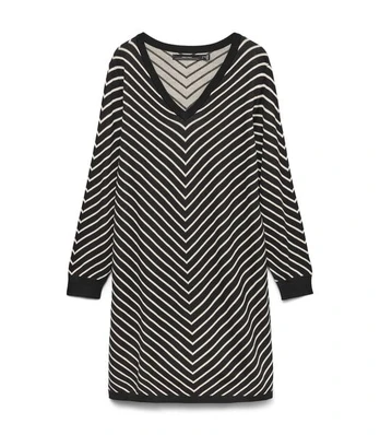 Moteriška suknelė Vero Moda 10335228*01, juoda/balta