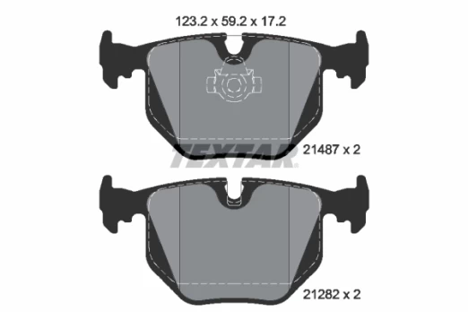 TEXTAR 2148701 Brake pad set