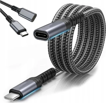 USB kabelis Zenwire USB-C - USB-C 2 m, juodas