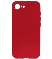 Raudonas dėklas Apple iPhone 16E / 17E telefonui "Liquid Silicone 1.5mm"