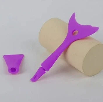 Silikoninis makiažo šablonas 1 vnt. violetinis