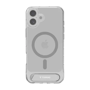 Dėklas Torras Pstand Series do iPhone 16 Plus (transparentne)