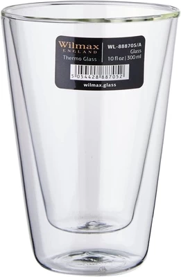 Dvigubo stiklo stiklinė Wilmax, stiklas, 0.3 l