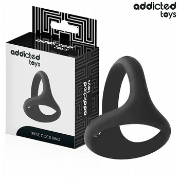 Addicted Toys Triple Support Ring Thick - Flexible Anatomical Design 58mm