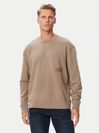 BOSS Džemperis Crewneck 50564103 Pilka Regular Fit