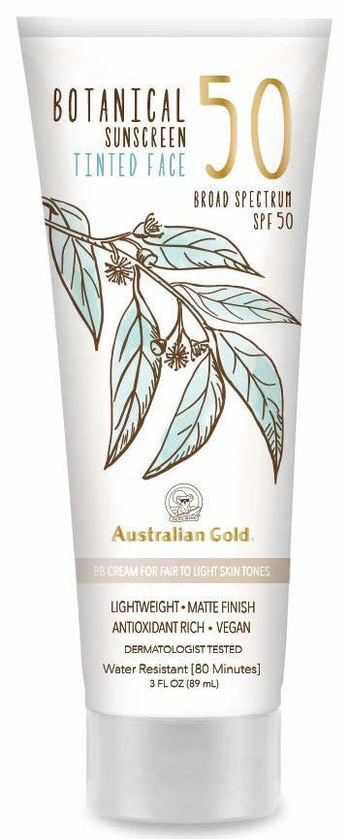 Australian Gold - Botanical Tinted Face Cream SPF 50 88 ml - Fair/Light