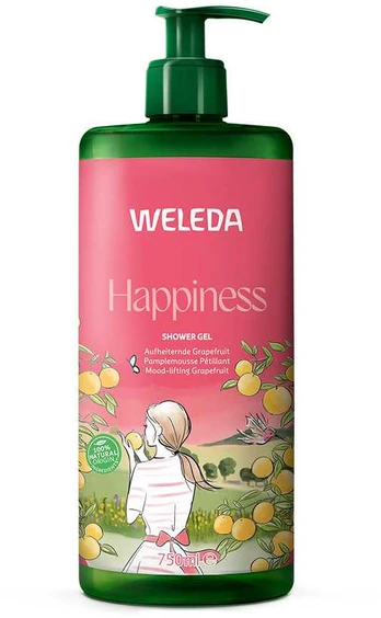 Weleda HAPPINESS gel de ducha de pomelo 750 ml