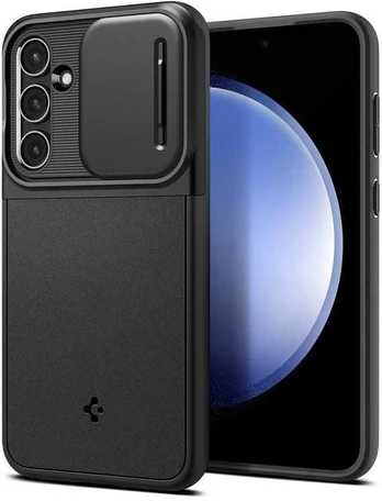Spigen Optik Armor, juodas - Samsung Galaxy S23 FE
