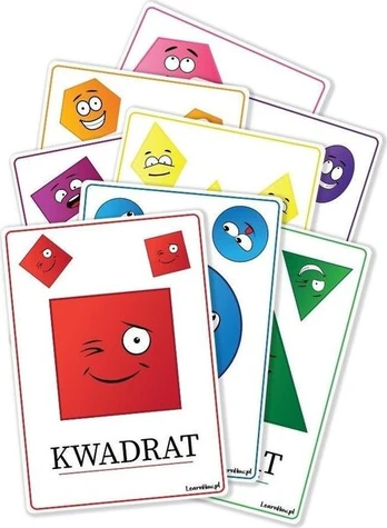 moji lenta A5 - Geometrinės figūros 8 kortelės