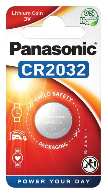 Elementas PANASONIC Lithium, CR2032 (DL2032), 1 vnt.