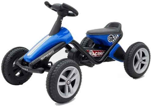 Megaleg Racing 01 GoKart til børn, Blå (3-6 år)