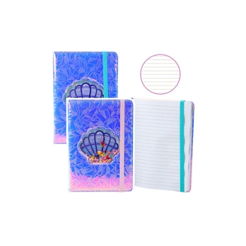 Lean Notebook Notebook Lined Shell With Confetti Holographic A5 70 Sheets
