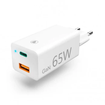 Hama USB-C USB-A 65W charger, white