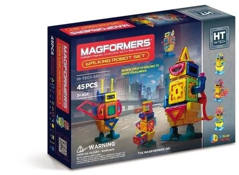 Magformers Robot Walker 45 detali, 8 elektronicznych