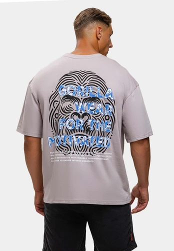 Gorilla Wear Macon Oversized T-Shirt - Light Gray