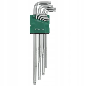 Stalco Torx raktų rinkinys su skylute, 9 vnt.