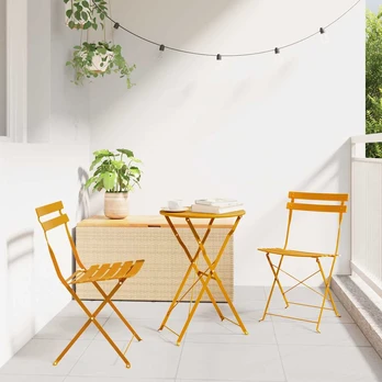 Sulankstomas bistro rinkinys 3 pcs Garstyčių Plienas