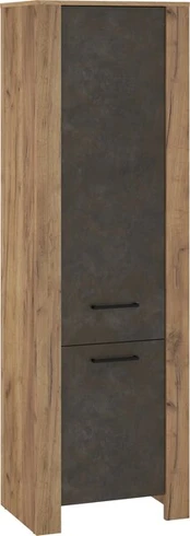 Aukšta spinta Meblocross Slide Sli-01 2D, pilka/ruda