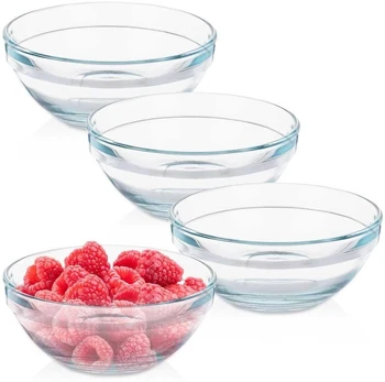 Stikliniai dubenėliai 12 cm, 275 ml, 4 vnt.