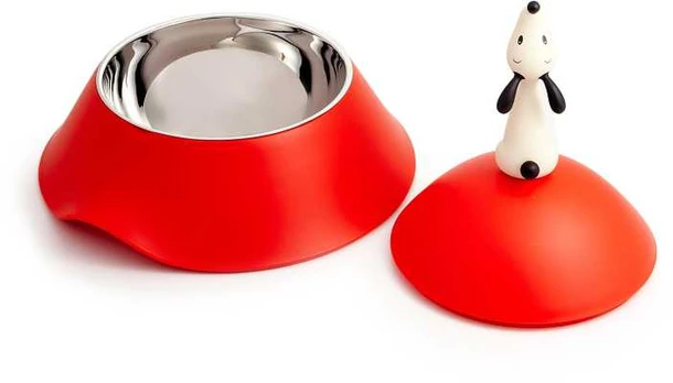 Alessi Lulá Hundenapf mit Deckel Juodas