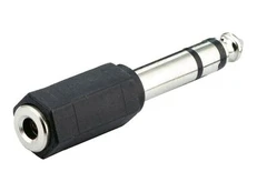 AV adapteris MicroConnect Jack 6.35mm - Jack 3.5mm juoda (AUDANR)