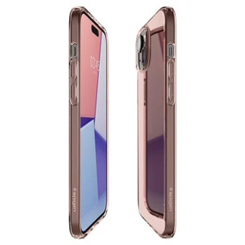 Dėklas Spigen Crystal Flex, rožių krištolas - iPhone 15 Plus
