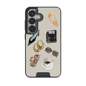 Boss Babe - Samsung Galaxy S25 Case, Elite Dark (Magnetic) / Silver