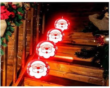 Fiesta Julemand LED balloner, 5 stk