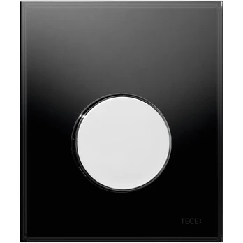 Vandens nuleidimo plokštelė stikliniu paviršiumi TECEloop, juoda/chromas 9242656