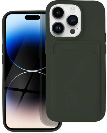 Dėklas Oem CARD Case for IPHONE 14 PRO žalias